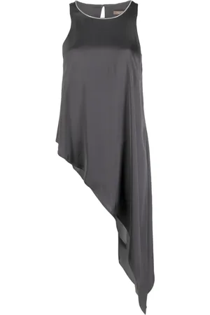 PESERICO SIGN Asymmetrisk ärmlös blus
