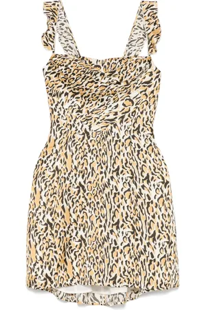 Maje Leopardmönstrad miniklänning