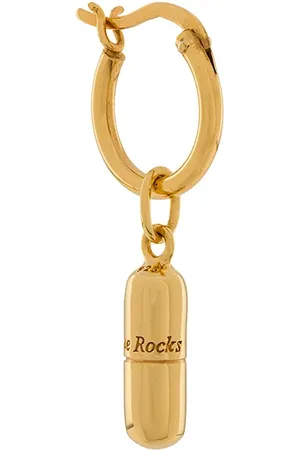 TRUE ROCKS örhänge med pillerformat hänge