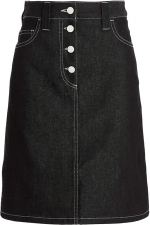SUNNEI Jeanskjol i midimodell