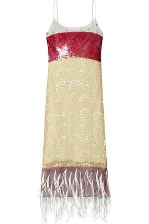 Tory Burch Slipklänning med strassbrodyr