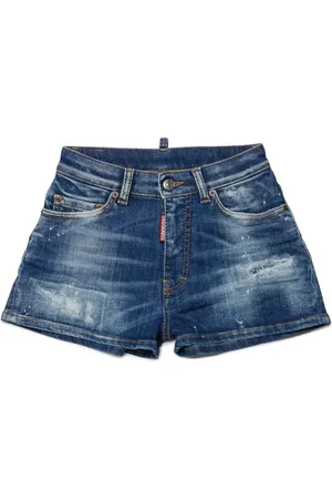 Dsquared2 Jeansshorts med logotyp