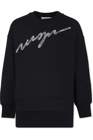 Msgm Strassprydd klänning med logotypapplikation