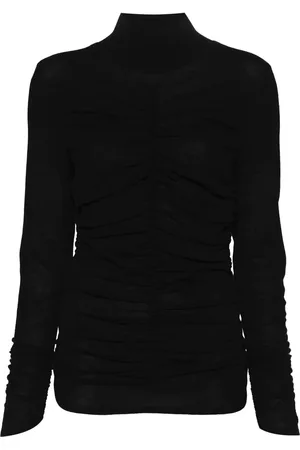 Twin-Set Draperad tröja med rullkrage