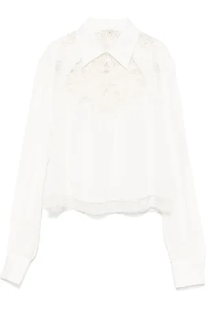 ERMANNO SCERVINO Blus med spetsärmar