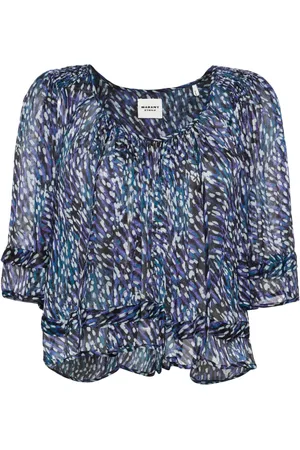 Marant Etoile Blus med abstrakt tryck