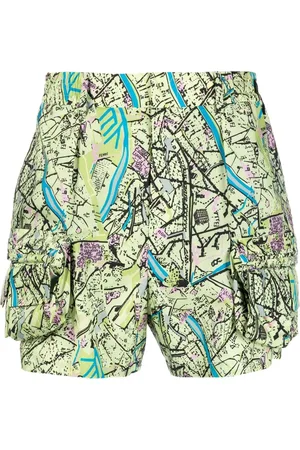 Fendi Cargoshorts med karttryck