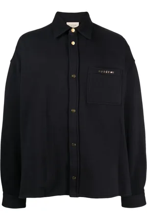 BUSCEMI Skjorta med logotypplakett