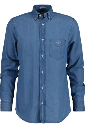 GANT Jeansskjorta med broderad logotyp