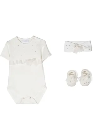 La Perla Kortärmad sparkdräkt med volangdetalj
