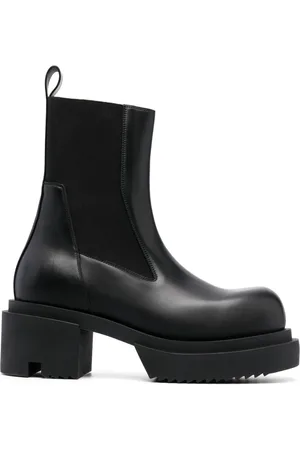 Rick Owens Beatle Bogun läderstövlar