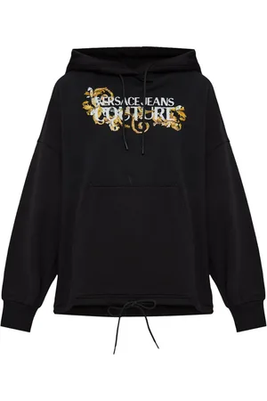 VERSACE Hoodie med logotyp