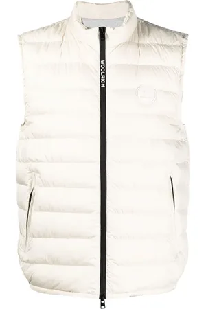 Woolrich Vadderad väst med logotyp