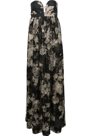 Max Mara Blommig maxiklänning