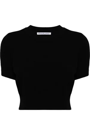 Alexander Wang Stickad topp med präglad logotyp