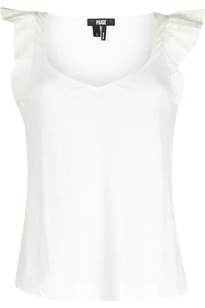 Paige Giulia blus med volangärm