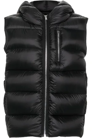 Rick Owens Quiltad väst med huva
