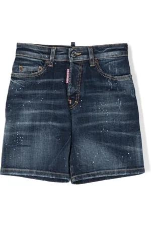 Dsquared2 Jeansshorts med tvättad effekt