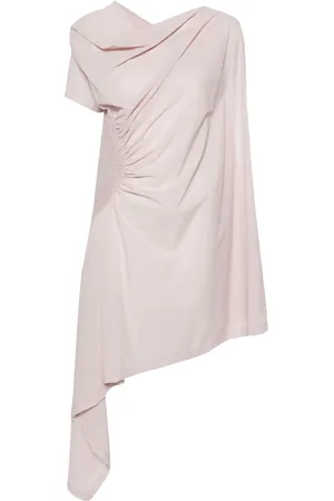 Issey Miyake Asymmetrisk draperad klänning