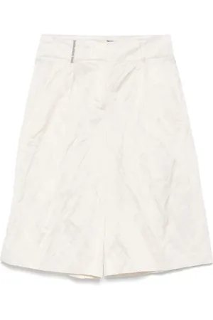 PESERICO SIGN Shorts med plisserad detalj