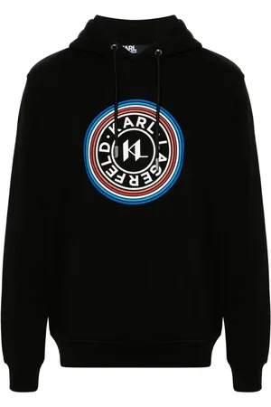 Karl Lagerfeld Hoodie med logotyp