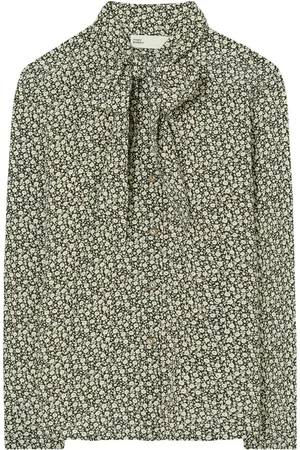 Tory Burch Blommig blus med rosett