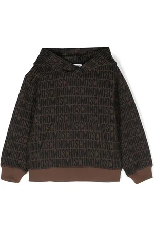 Moschino Hoodie med präglad logotyp
