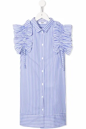 Msgm Randig skjortklänning