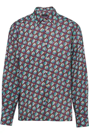 Prada Skjorta med geometriskt tryck