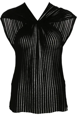 Saint Laurent Blus med korsade remmar