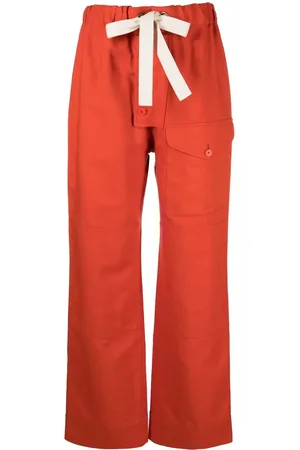 Stella McCartney Raka byxor med dragsko