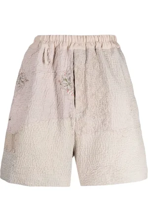 BY WALID Shorts med brodyr