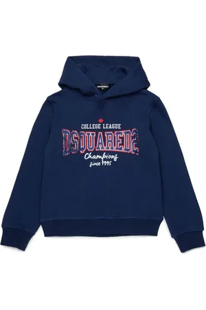 Dsquared2 Hoodie med logotyp
