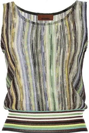 Missoni Randig topp i lamé