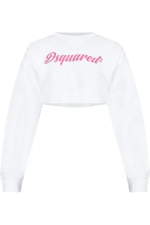 Dsquared2 Kort sweatshirt med logotyp