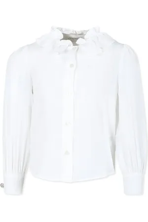 Simonetta Blus med volangkrage