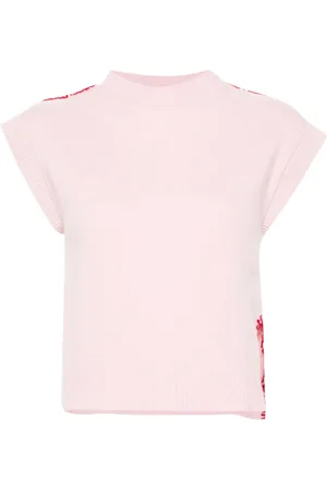 Marni Stickad väst med broderad logotyp