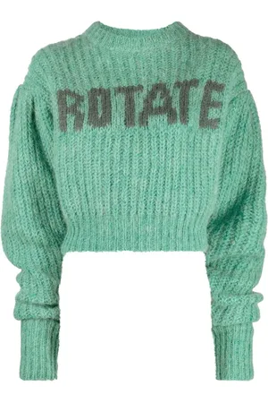 ROTATE Stickad tröja med logotyp