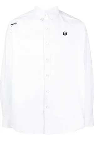 A Bathing Ape Skjorta med broderad logotyp