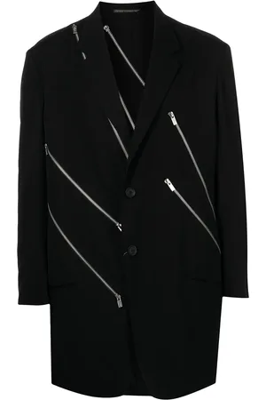 YOHJI YAMAMOTO Enkelknäppt blazer med dragkedja