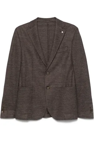 LUIGI BIANCHI MANTOVA Enkelknäppt blazer