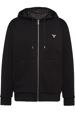 Prada Hoodie med triangelformad logotyp