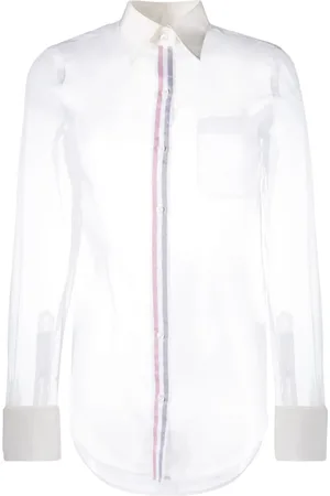 Thom Browne Transparent sidenskjorta