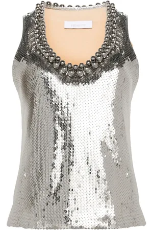 Paco rabanne Paljettprydd topp