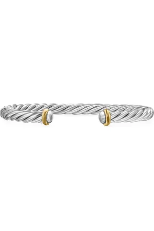 David Yurman Cable armband i 14K gult guld och sterlingsilver (6 mm)