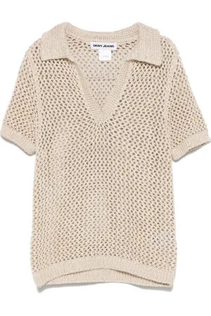 DKNY Glesstickad topp