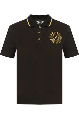 VERSACE Pikétröja med broderad logotyp
