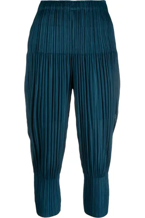 PLEATS PLEASE ISSEY MIYAKE Plisserade trekvartsbyxor