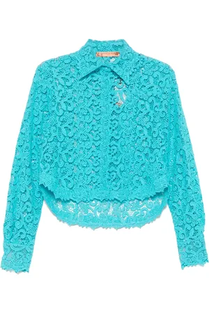 ERMANNO SCERVINO Blommig spetsskjorta