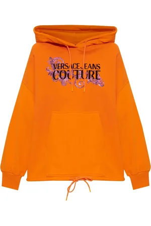 VERSACE Hoodie med logotyp